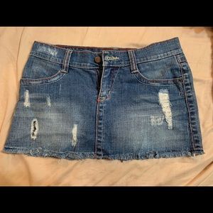 vintage mini jean skirt